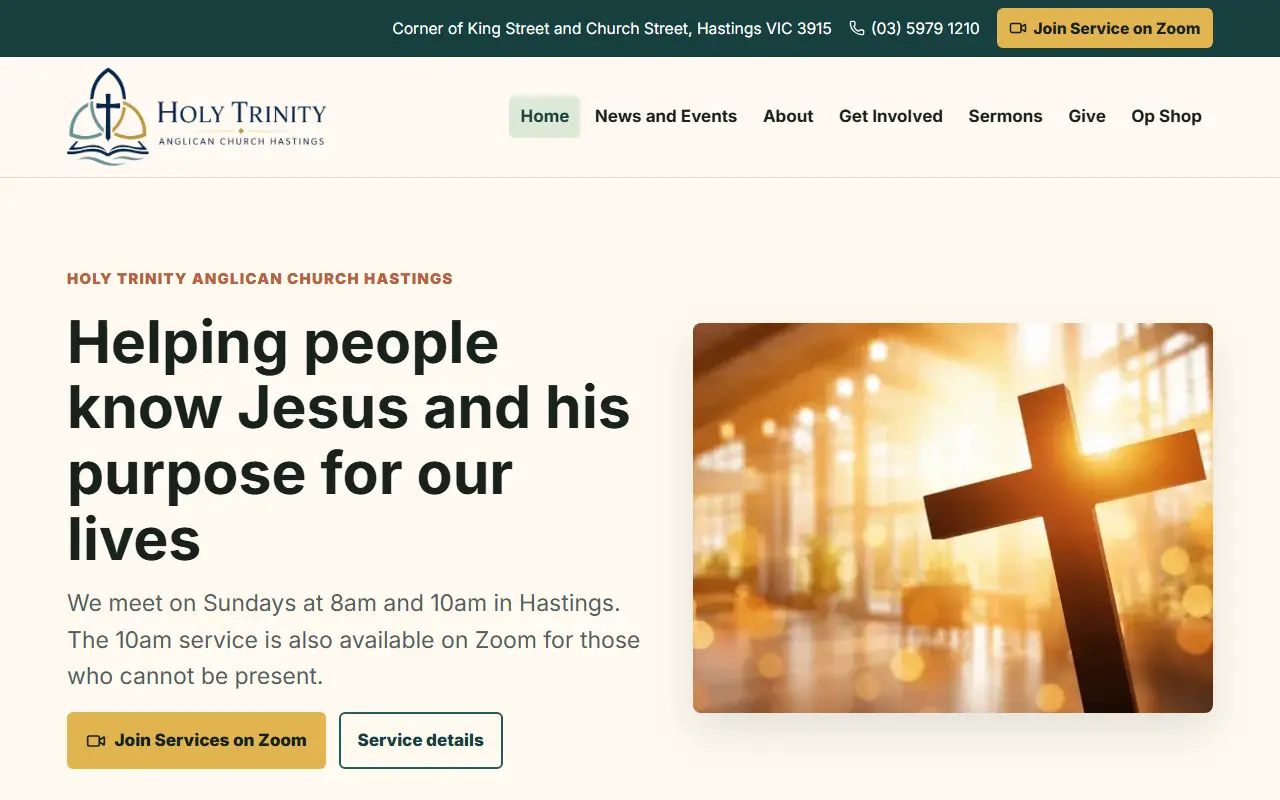 Holy Trinity Hastings website