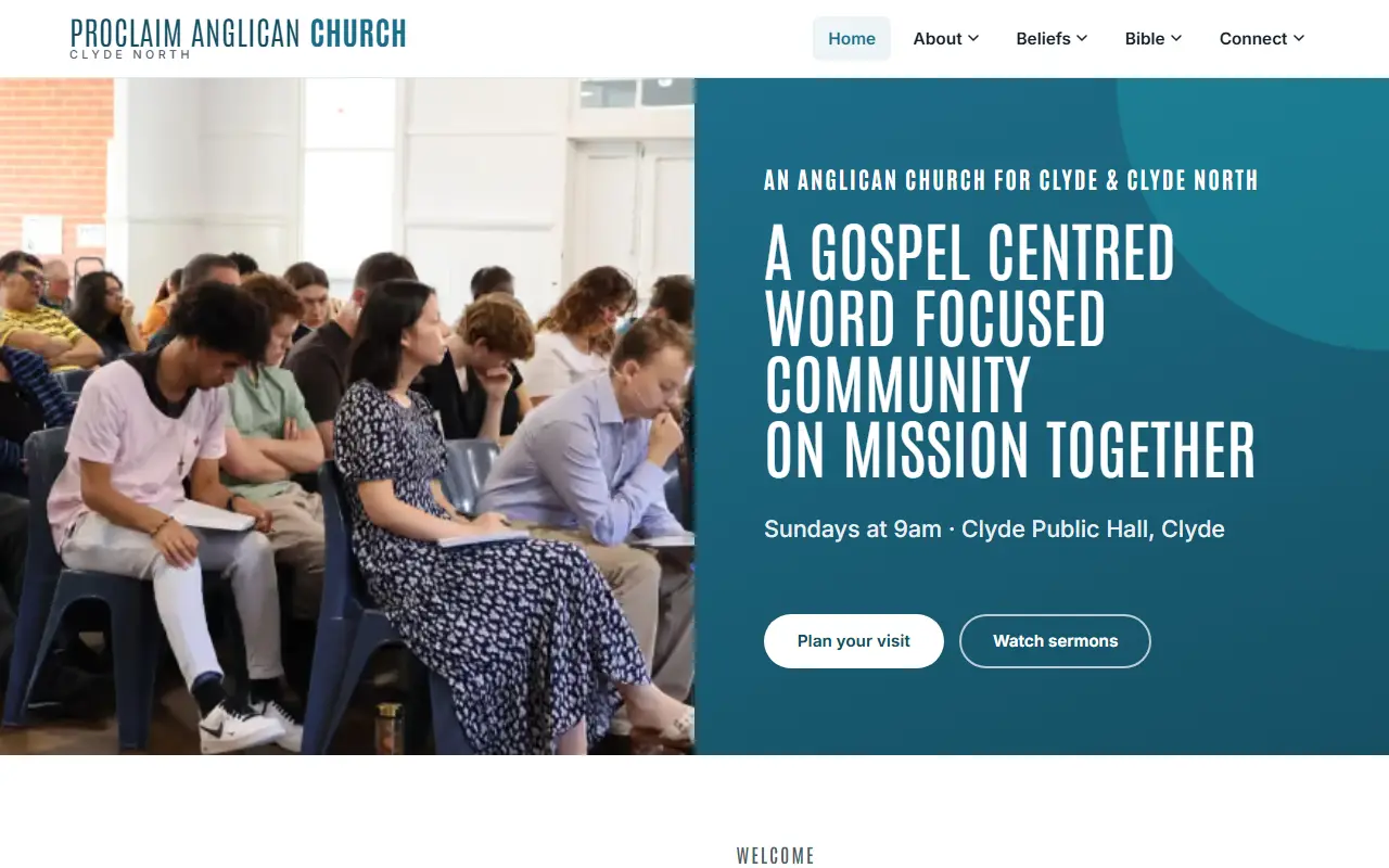 Proclaim Anglican Church website